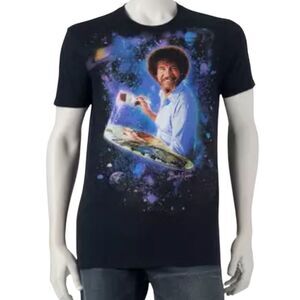 COOL Vintage Bob Ross Magic Galaxy T-Shirt